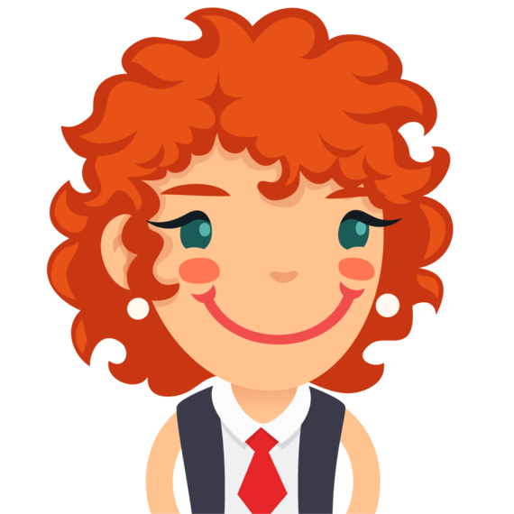 Avatar für den Keltischen Hauttyp mit roten Haaren, Sommersprossen, heller Haut und hellen Augen